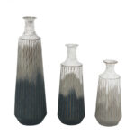 Marchmont 3 Piece Metal Vases Set - Image 2