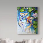 Marcia Baldwin " Koi Koi And Lily " by Marcia Baldwin