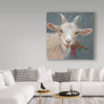 Mary Miller Veazie " Goat With Holly " by Mary Miller Veazie - Image 4