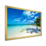 Mattos 'Tropical Beach with Palm Shadows' - Photographic Print - Image 4