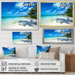 Mattos 'Tropical Beach with Palm Shadows' - Photographic Print - Image 5