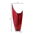 Mcculloch Acentuada Pointed Red Glaze Vase - Image 3