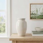 Medium Round Terracotta Cachepot with Cover Lid - Image 2