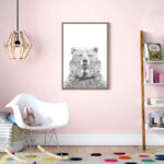 Melita Bear Animal Print Portrait Graphic Art on Canvas