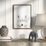 Melita Philosopher Wolf Animal Print Portrait by Simon Te Tai - Photograph on Canvas