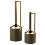 Metal Decorative Vase with Handles Set - Image 2