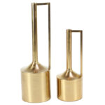 Metal Decorative Vase with Handles Set - Image 5