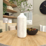 Metal Textured Decorative Vase - Image 4