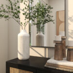 Metal Textured Decorative Vase - Image 6