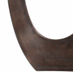 Metal Vase with Sculptural Open Circle Design, Modern Decorative Accent with Sleek Contemporary Silhouette for Eye-Catching Artistic Display and Stylish Home Decor Appeal - Image 3