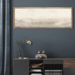 Minimal Landscape Muted Abstract Minimalist Neutral Décor Extra Large Framed Canvas Print Wall Art - Image 6