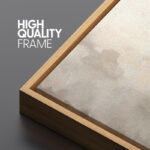 Minimal Landscape Muted Abstract Minimalist Neutral Décor Extra Large Framed Canvas Print Wall Art - Image 8