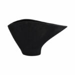 Modern Aluminum Metal Vase with Sculptural Design and Textured Finish - Image 6