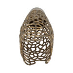 Modern Aluminum Vase with Intricate Openwork Design - Image 7