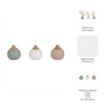 Modern Coastal Small Ceramic Bud Vases (Set of 3) - Image 5
