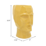 Modern Novelty 12" Ceramic Face Vase - Image 3