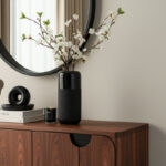 Modern Stoneware Ceramic Vase with Textured Accents - Contemporary Decorative Piece with Sleek Design and Durable Construction - Image 4