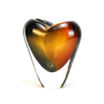 Murano Glass Design Cuore Crystal Vase - Image 2