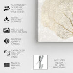 Nautical and Coastal Gold Coral Fan Marine Life by Oliver Gal - Graphic Art Print - Image 4