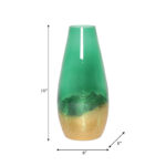 Olijah Modern Handcrafted Glass Vase with Sculptural Silhouette and Tapered Form Featuring Artisanal Texture and Sleek Contemporary Design for Decorative Accent and Stylish Interior Statement Decor Piece - Image 4