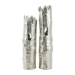 Otego Aluminum Metal Tree Trunk Inspired Decorative Vase Set - Image 2