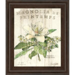 Parisian Petals Wall Art - 22" x 26" - Cinnamon Mocha Frame