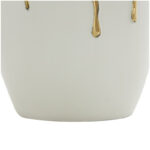 Patrich Ceramic Abstract Decorative Vase with Abstract Gold Melting Drips - Image 3