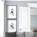 Peonies in Gray - 2 Piece Picture Frame Painting Print Set
