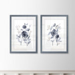 Peonies in Gray - 2 Piece Picture Frame Painting Print Set - Image 4