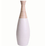 Percy 31.5 inch Spun Bamboo Tall Trumpet Floor Vase -Handmade Bamboo Vase, Floor Standing Vase - Image 4