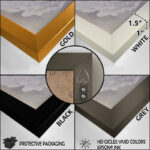 Pink Gold Peonies Petals - Peonies Framed Canvas Print - Image 5