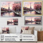 Pink Twilight Rendezvous In Paris II - Amusement Parks Canvas Prints - Image 5