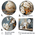 Pottery And Flowers Still Life I - Trees Wall Art - Image 4