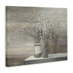 Pussy Willow Still Life - Painting on Wood - Image 6