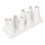 Rectangular Ceramic 8-Tube Multi Bud Table Vase - Image 7