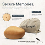 Riverstone Urn for Human or Pet Ashes - Wood Urn Decorative Piece - Small Urn and Large Urn Size - Image 7