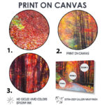 Road In Beautiful Autumn Forest - Photograph Print - Image 6