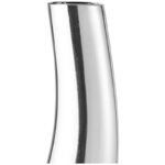 Roarke (Set Of 2) Modern Tall Silver Squiggly Vases - Image 3