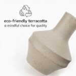 Round Terracotta Vase - Decorative Table Accent for Styling Dry Flowers - Image 4