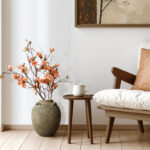 Rustic Brown Terracotta Round 15.4-Inch Tall Vase - Image 4