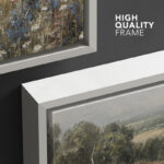 Rustic Countryside Relax Calm Landscape Nature Wildflowers Pictures Large Framed Canvas Wall Art - Image 7