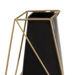 Santino Metal Decorative Vase with Gold Wire Accents - Image 3