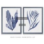 Seaweed Under Water III" - 2-Piece Painting Print Set - Image 3