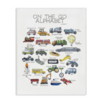 Sevier Watercolor on the Go Transportation Alphabet Kids Wall Décor - Image 2