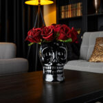 Skull-Shaped Ceramic Vase. - Image 2