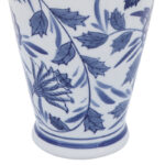 Sluss Chinoiserie Stoneware Ceramic Floral Vase Traditional Decor for Home Office Bedroom Living Room Display - Image 5