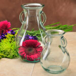 Small French Country Glass Vase, 6.25 inch, 25 oz Capacity - Image 4