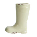 Small Stoneware Boot Vases with Distressed Finish (Set of 4) - Image 7