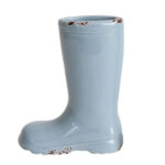 Small Stoneware Boot Vases with Distressed Finish (Set of 4) - Image 8