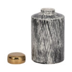 Stoneware Ceramic Decorative Jar with Removable Lid - Modern Accent Piece for Home Decor. - Image 8